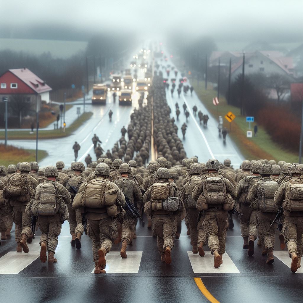 truppe americane attraversano la germania quadiga 2024