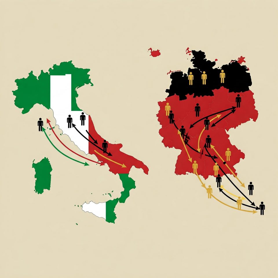 flussi migratori italia germania