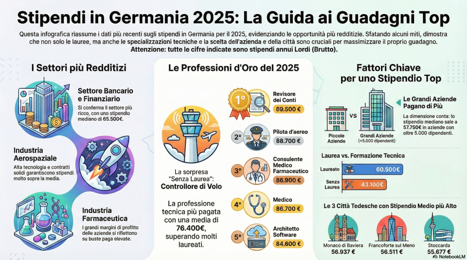 lavori piu pagati in germania
